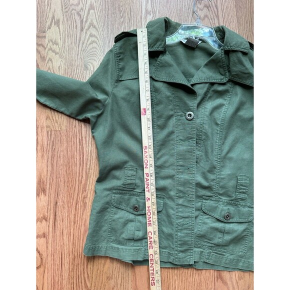 George Military Style Jacket‎ Linen /Cotton Women’s Size 16 Lightweight - Picture 10 of 14
